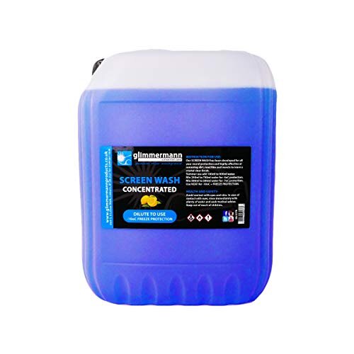 Glimmermann Extreme Winter Washer Fluid Screen Wash Concentrate Lemon Fragrance 4 x 5L 20L Effective to -10oC (4x5L)